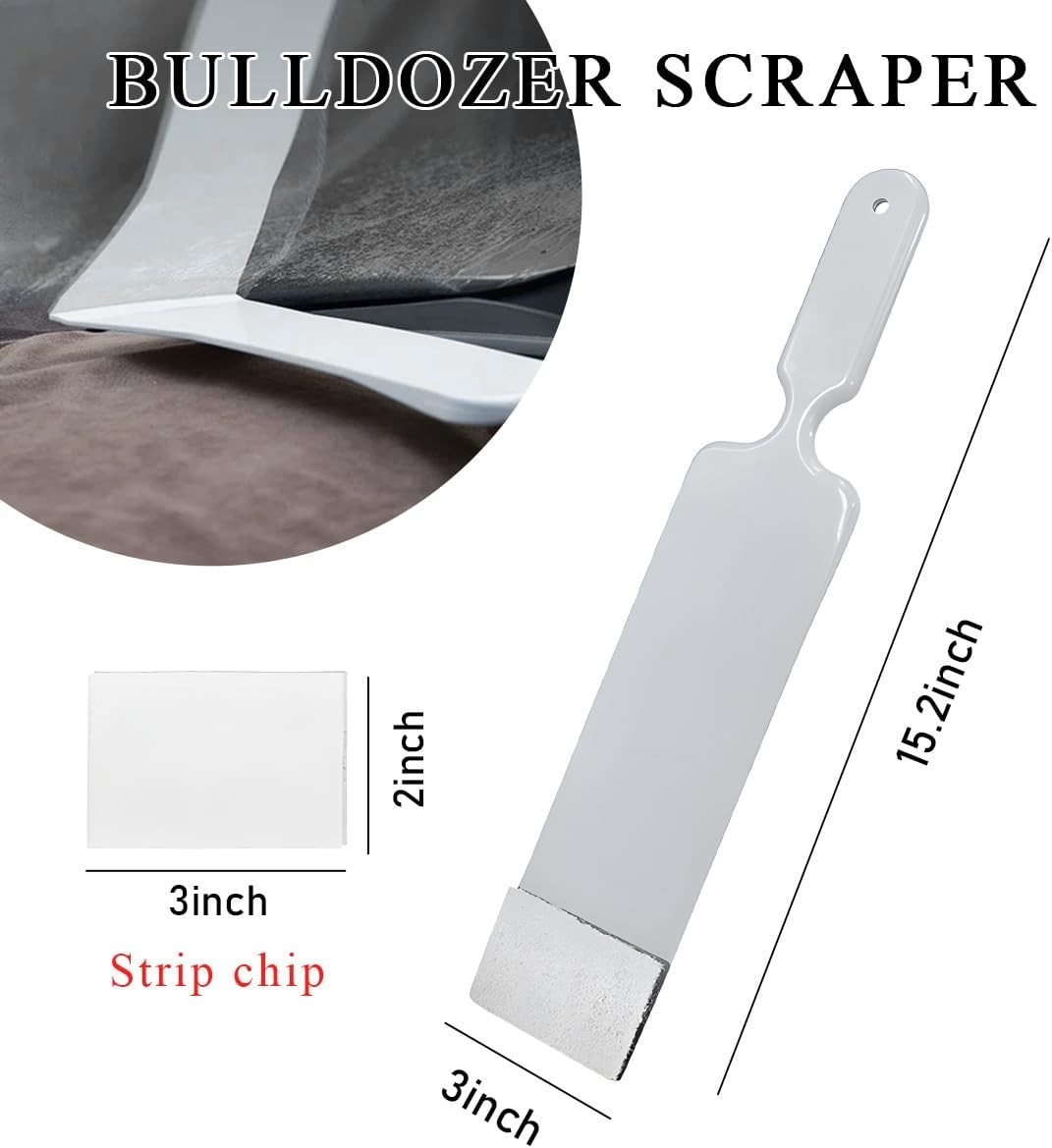 Durable Paddle Squeegee with Cleaning Pad – Ideal for Window Film Installation