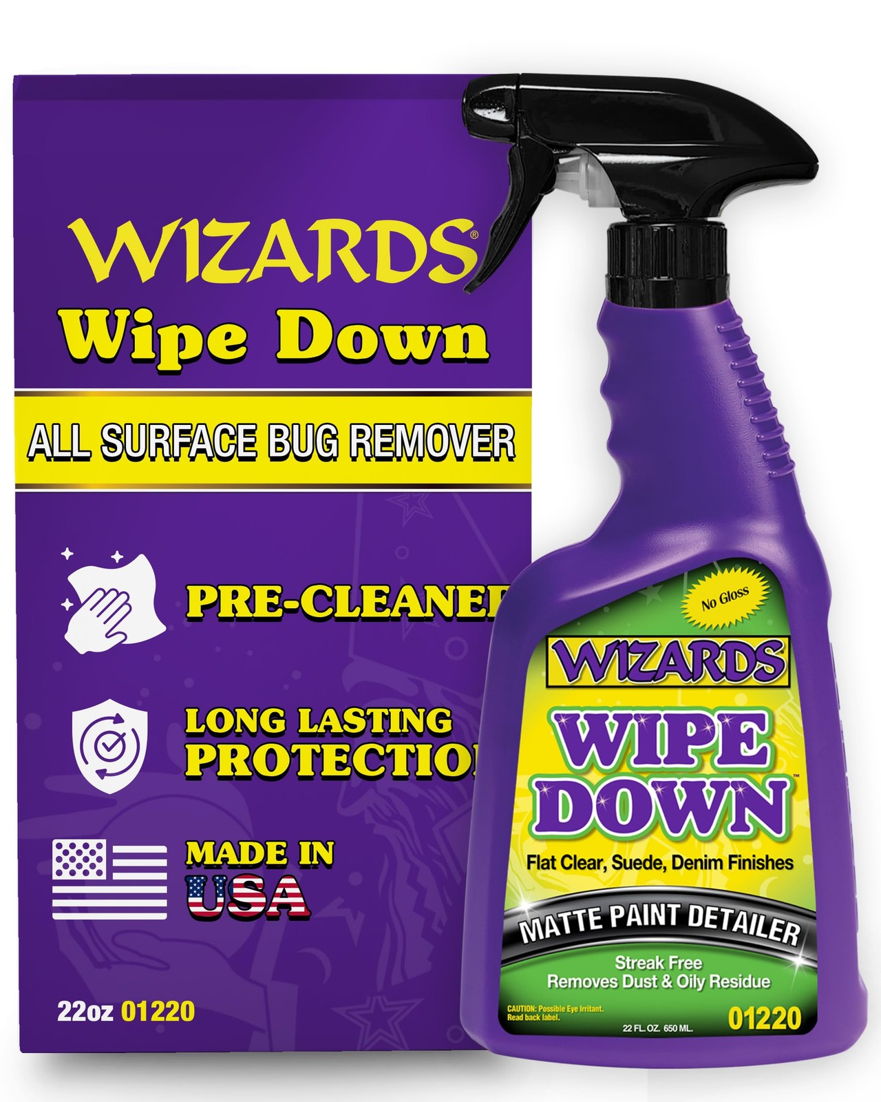 Automotive 22 oz Matte Detailer Spray for Cars and Motorcycles Streak Free Clean