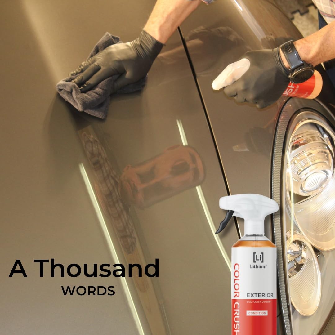 Lithium Color Crush Car Detailing Spray – Instant, Long Lasting Deep Glossy S…