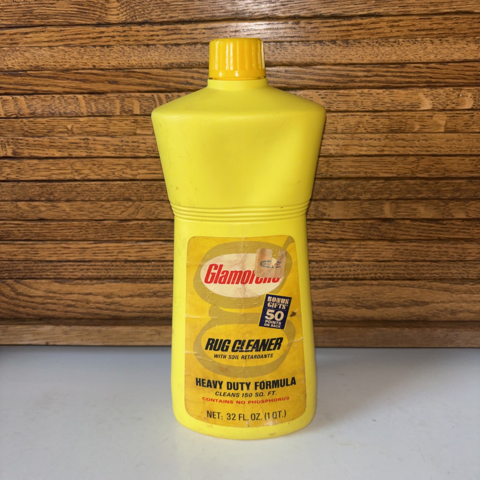 Vtg. Glamorene Rug Cleaner 32 FL OZ 1 QT With Soil Retardants Heavy Duty Formula