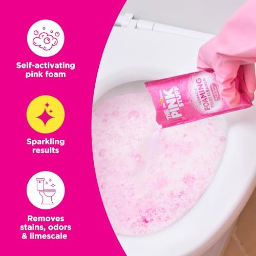 The Pink Stuff Miracle Power Foaming Toilet Cleaner – Self 7 Ounce (Pack of 3)