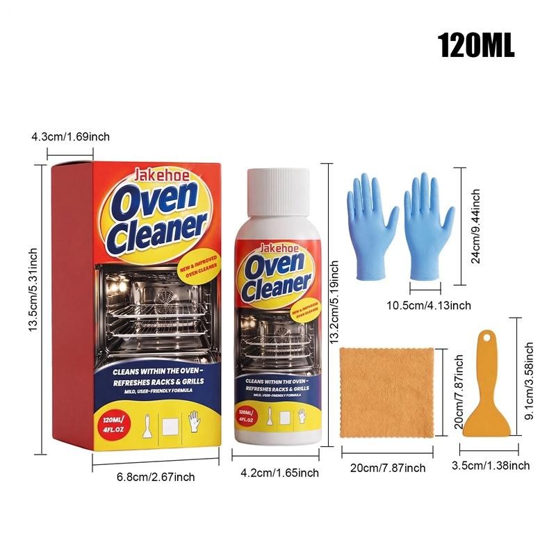 Heavy Duty Oven Cleaner Foam, Removes Grease & Burned-On Food