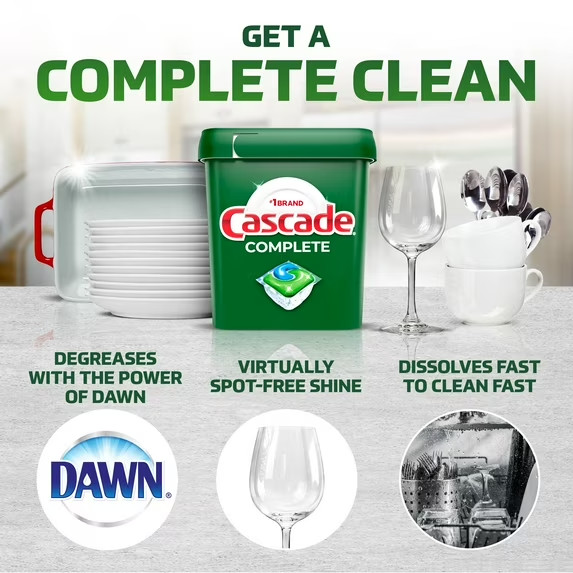 Cascade Fresh Scented Actionpacs Dishwasher Detergent – 78 Count NEW