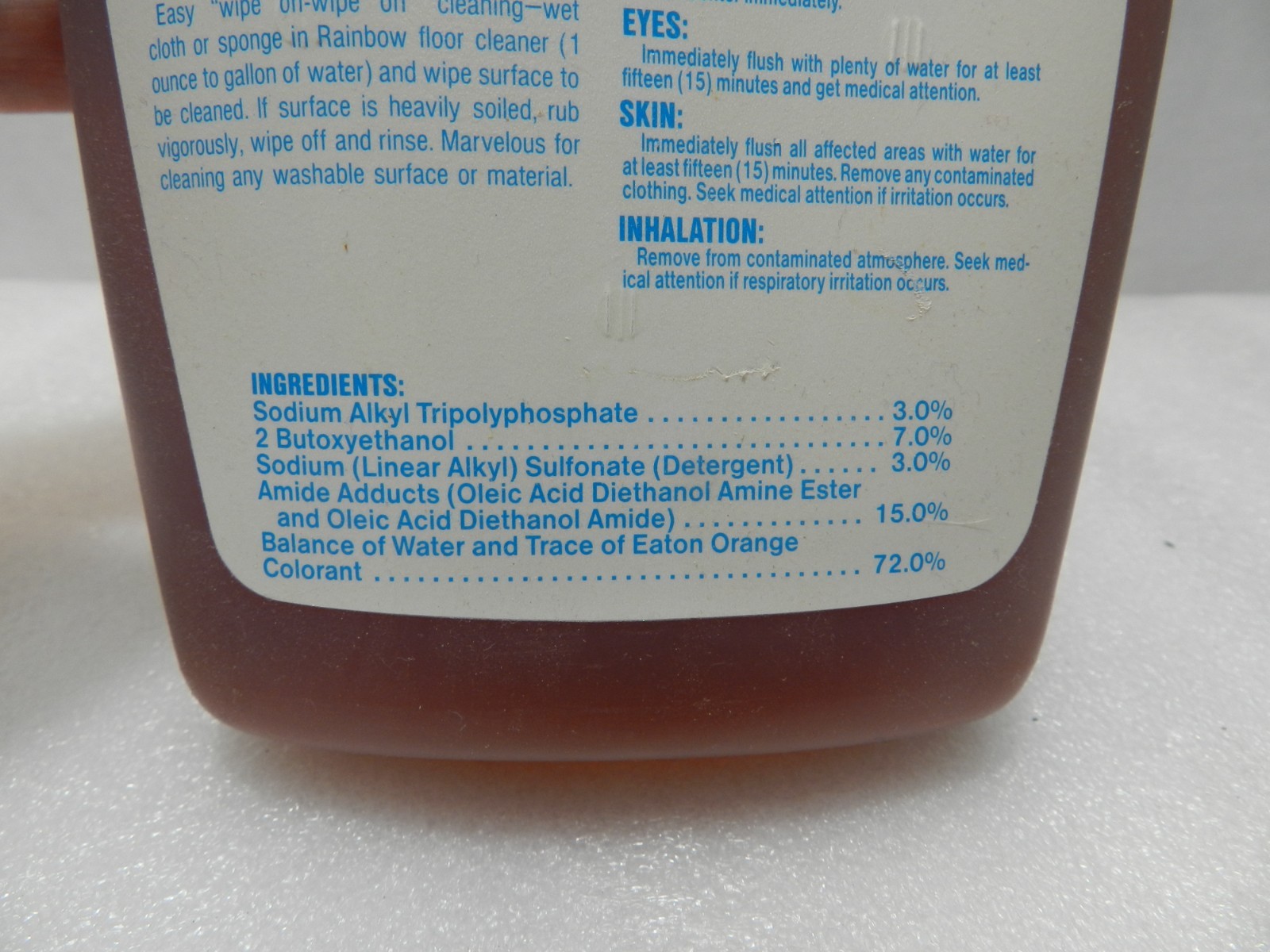 Genuine Rainbow Vacuum Floor Cleaner Concentrate 32 Fl. Oz. SEALED (E17K)