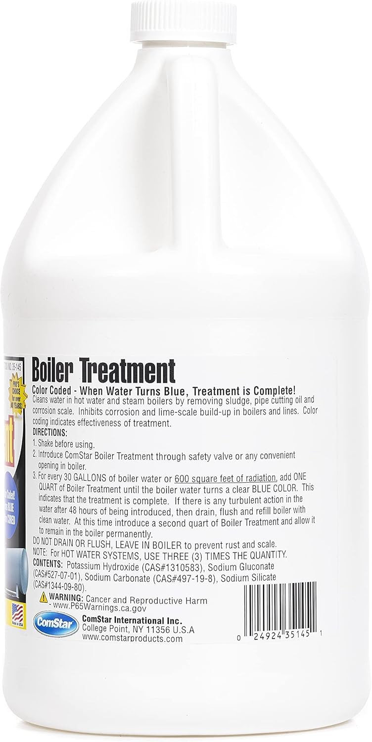 ComStar Boiler Treatment 1 Gal Boiler Water Cleaner & pH Neutralizer