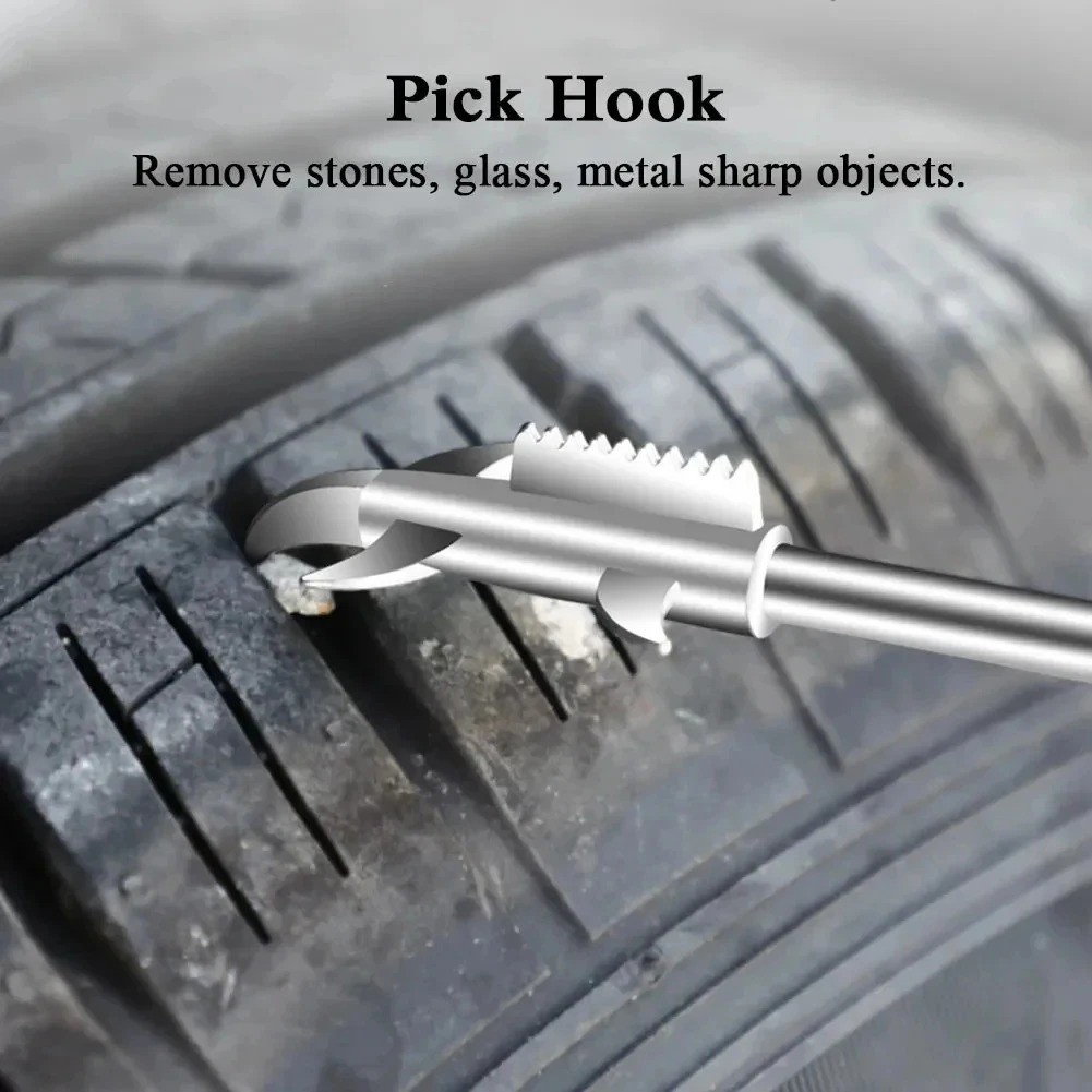 Car Tire Stone Removal Tool Hook Cleaner for Tyre Tread Cleaning Pick Tool