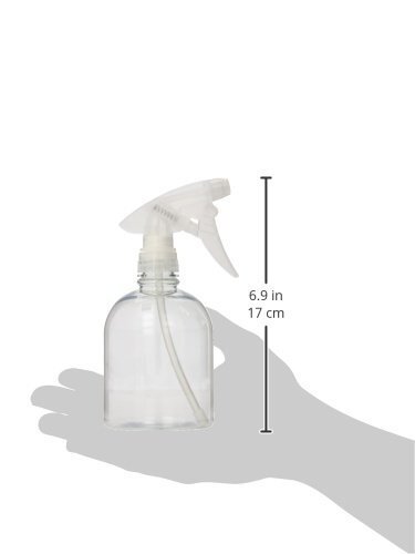 Plastic Spray Bottle, 16 oz | Leak Proof, Empty, Clear, Trigger Handle,