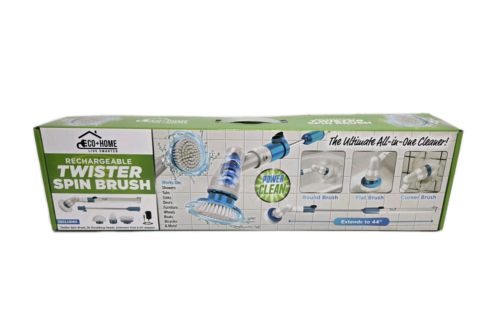 Shower Twister Spin Brush Ultimate All In One Cleaner-Rechargeable Adjustable