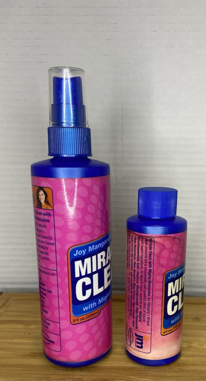 Joy Mangano’s Miracle Clean Mighty Molecules Jewelry Cleaner Bottles 4 oz & 8 oz