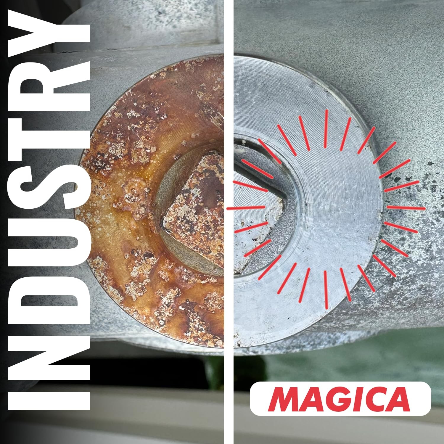 Magica Rust Remover Gel 32oz No Scrub Stain Cleaner for Various Surfaces