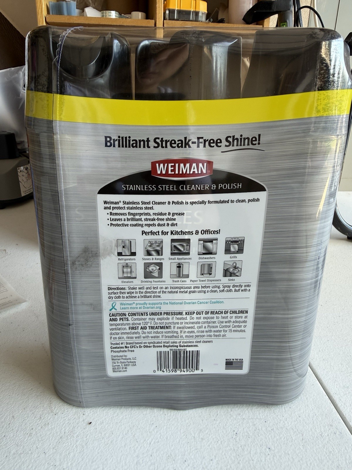 Weiman Stainless Steel Cleaner and Polish, 17oz – 3 Pack