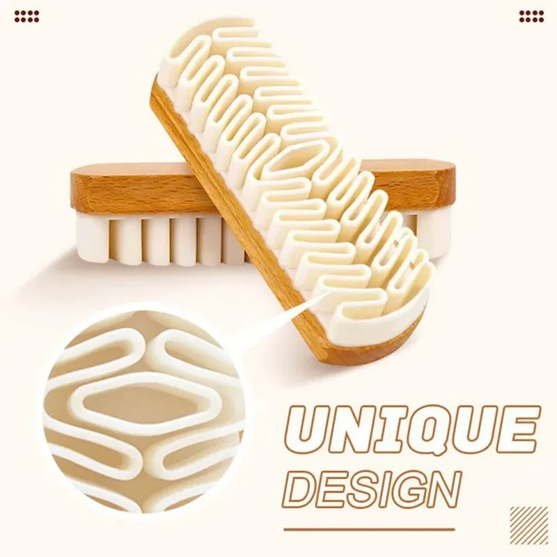 1PC Cleaning Scrubber Brush Car Seat Interior Parts Cleaning Brush Suede Deerski