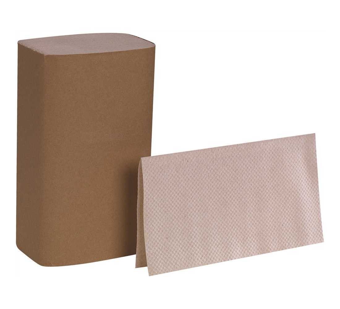 Brown S-Fold Recycled 3rd Party Paper Towel – pack of 16