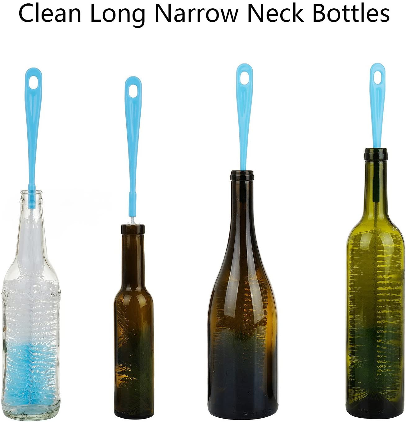 17 Inch Extra Long Bottle Cleaning Brush Cleaner for Washing Narrow Neck Beer/Wi