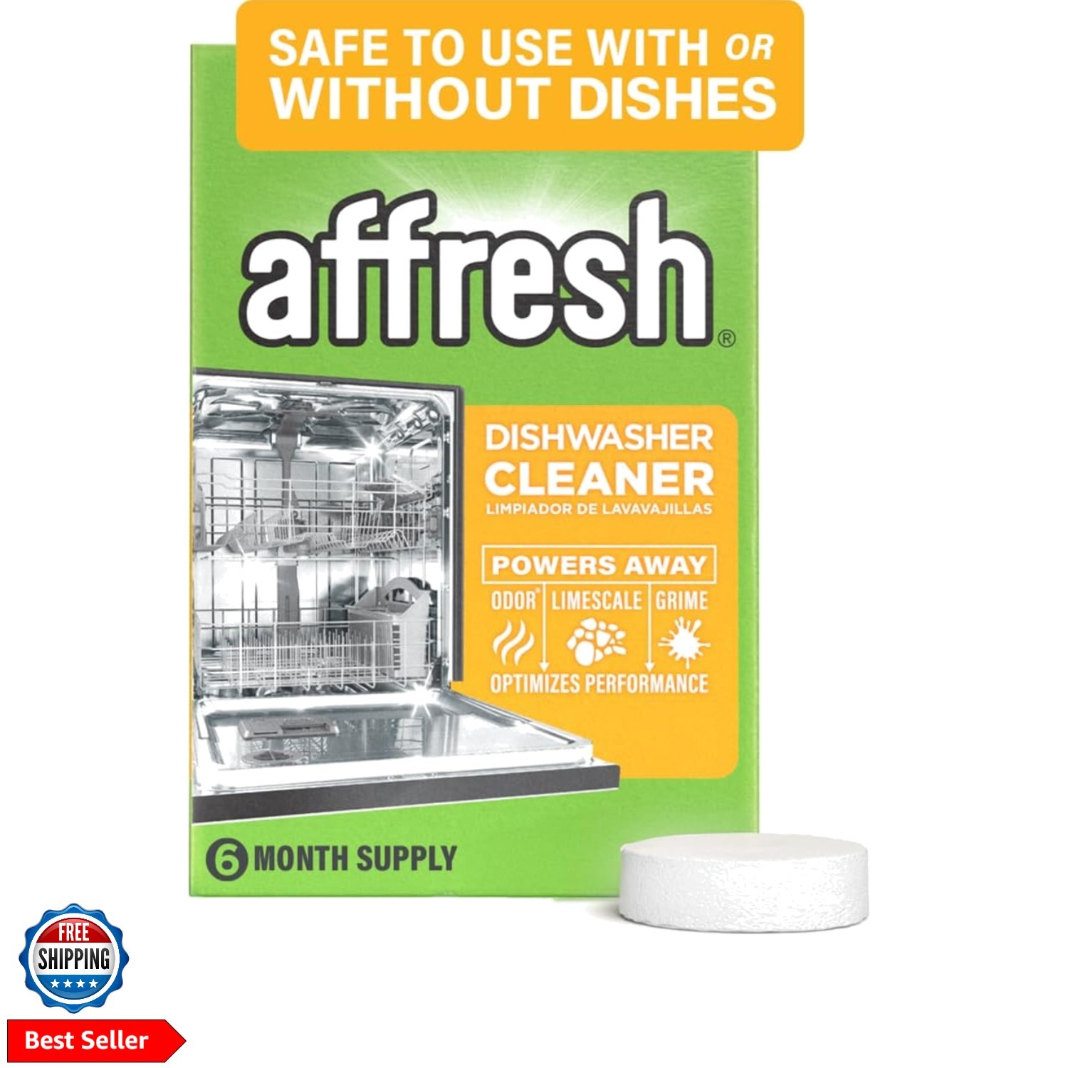 Dishwasher Cleaner, Helps Power Away Odor Causing Bacteria, Limescale, Minera…
