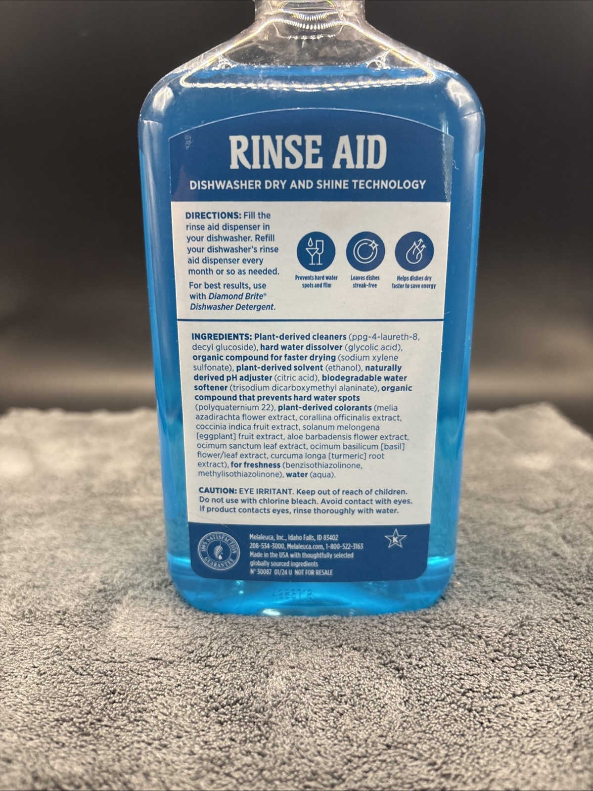 Melaleuca Ecosense Rinse Aid Dishwasher Dry And Shine 16 OZ