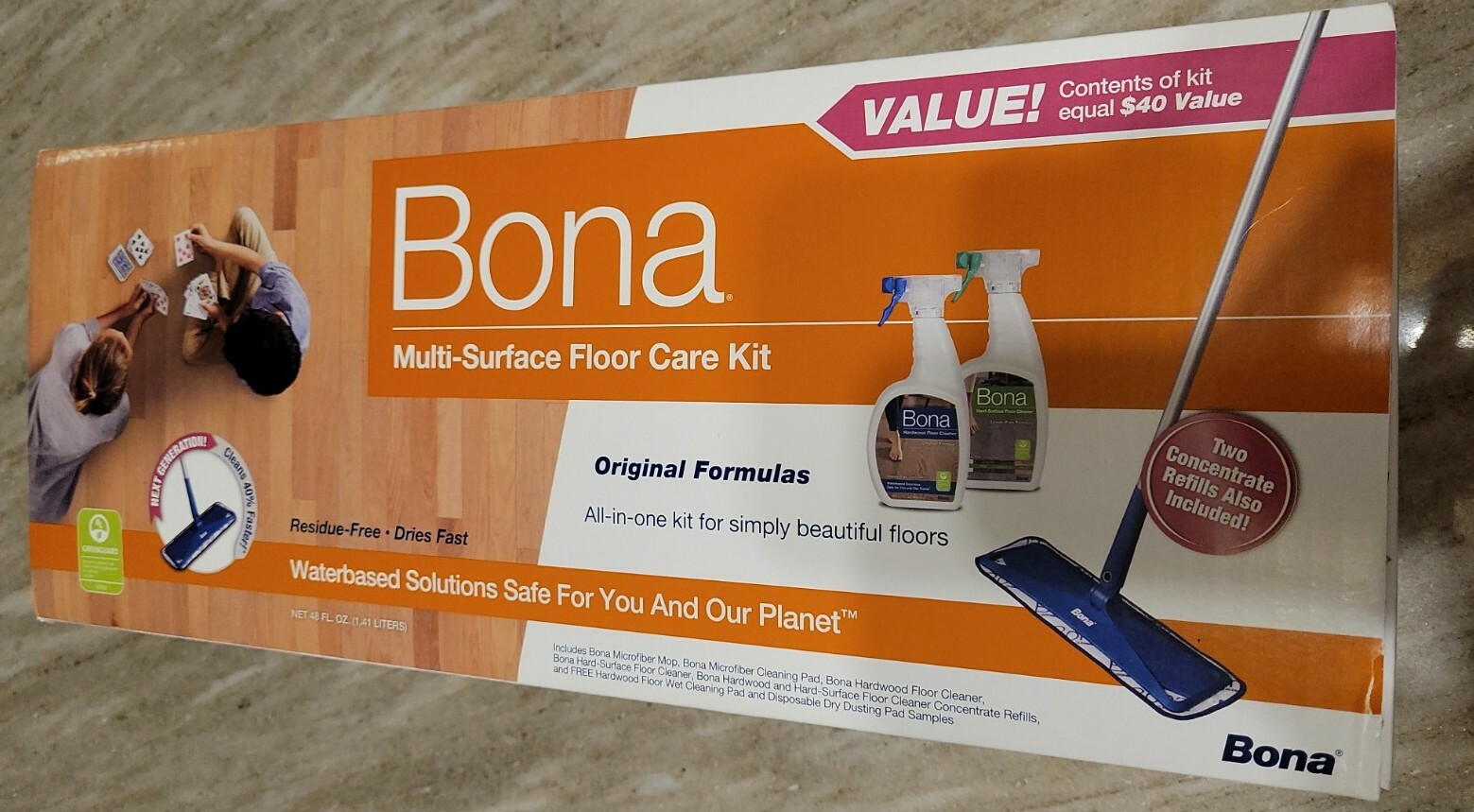 Bona 16.5 in. W Dry/Wet Fiber Floor Care Kit