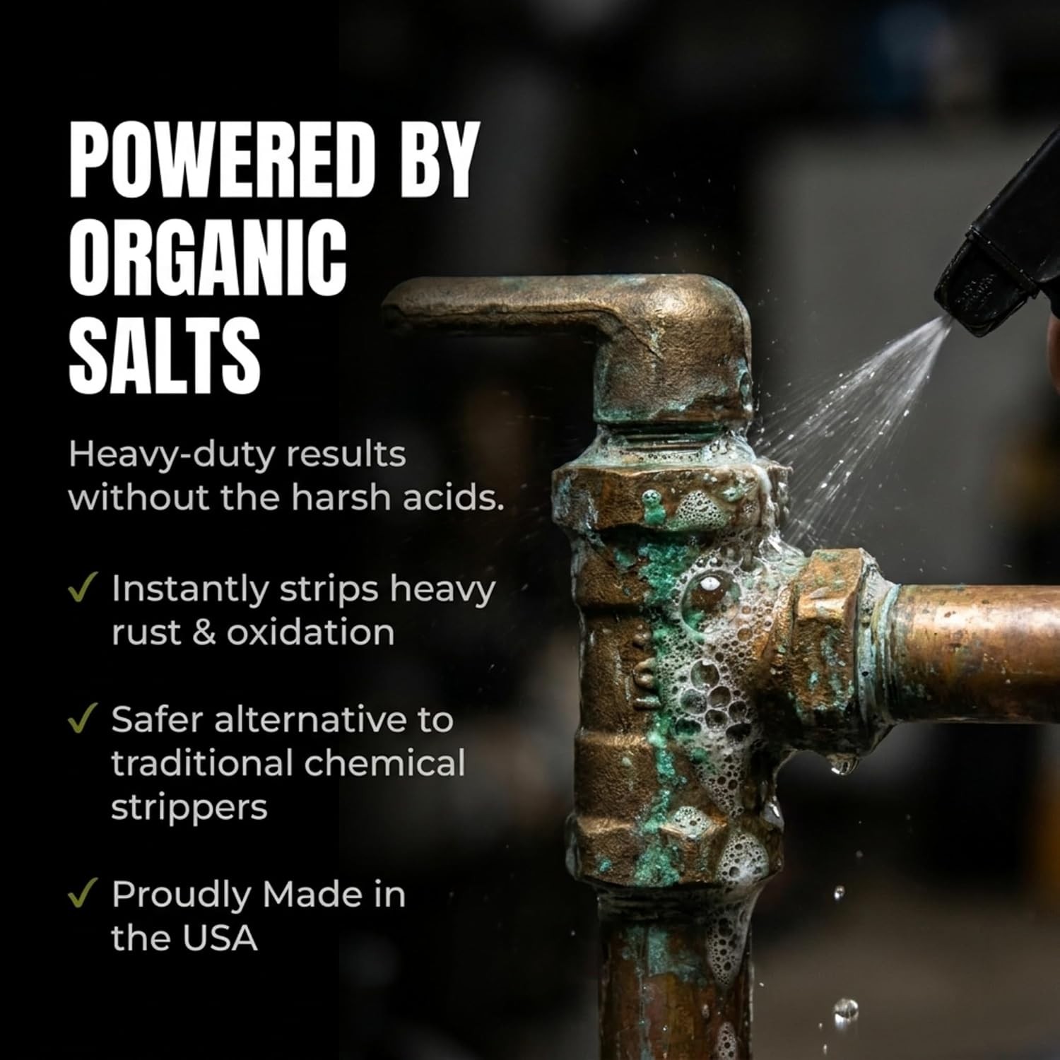 FLITZ Brass & Copper Tarnish Remover 16oz/473ml Trigger Spray Bottle (SEE VIDEO)