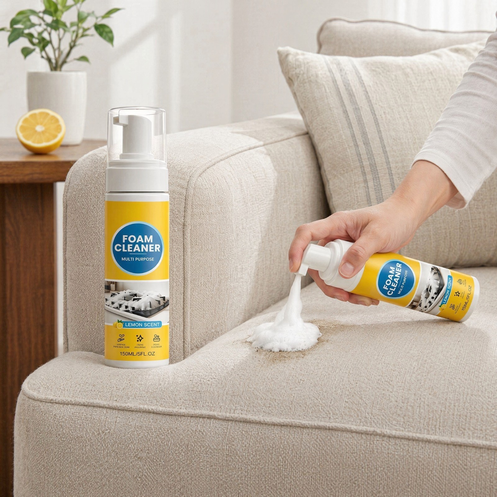 4 in 1 Multi Enzyme Foam Cleaner No Rinse Multifunctional All Purpose Household