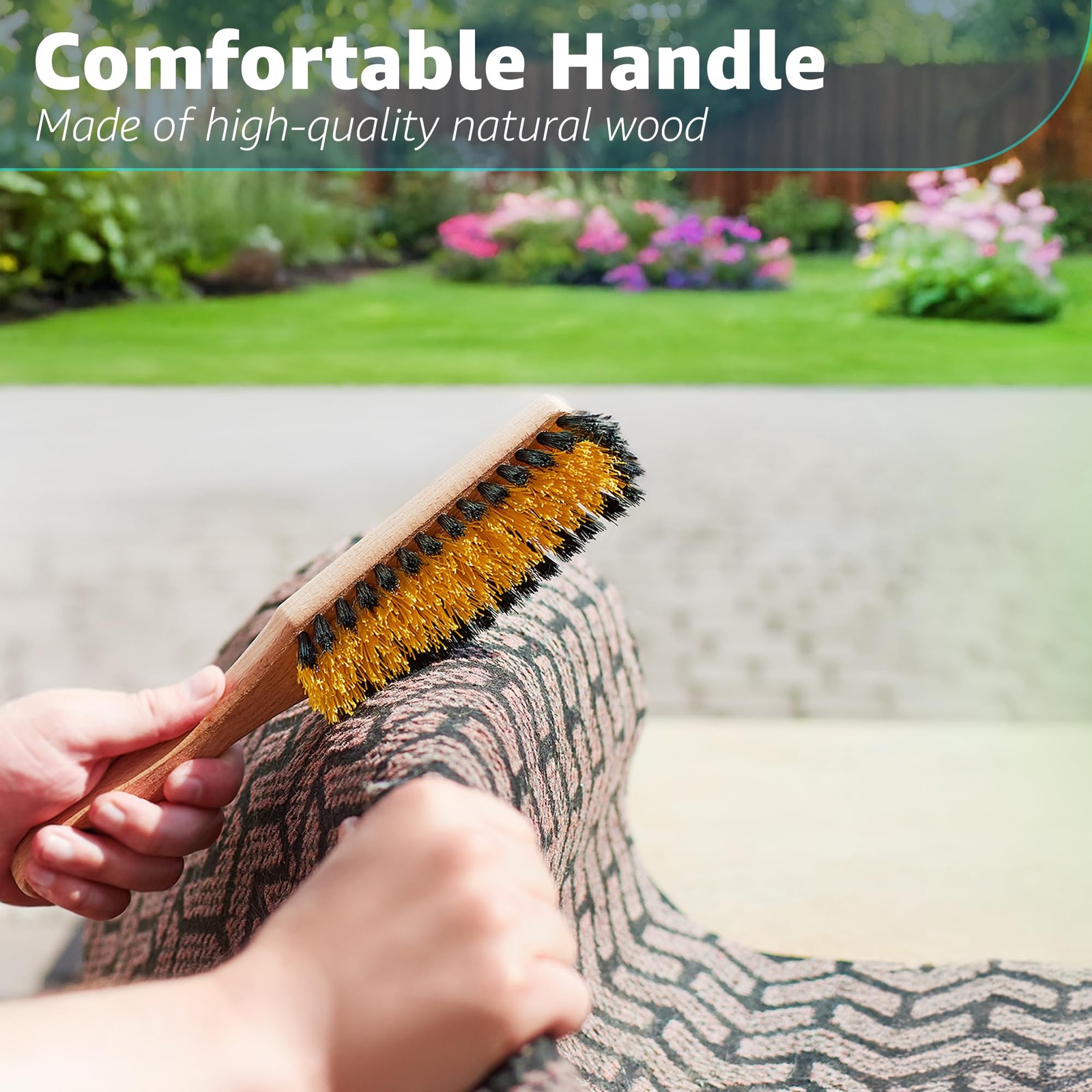 Carpet Cleaning Brush, Scrub Brush with Handle for Floor Mats, Rug Brush, Hea…