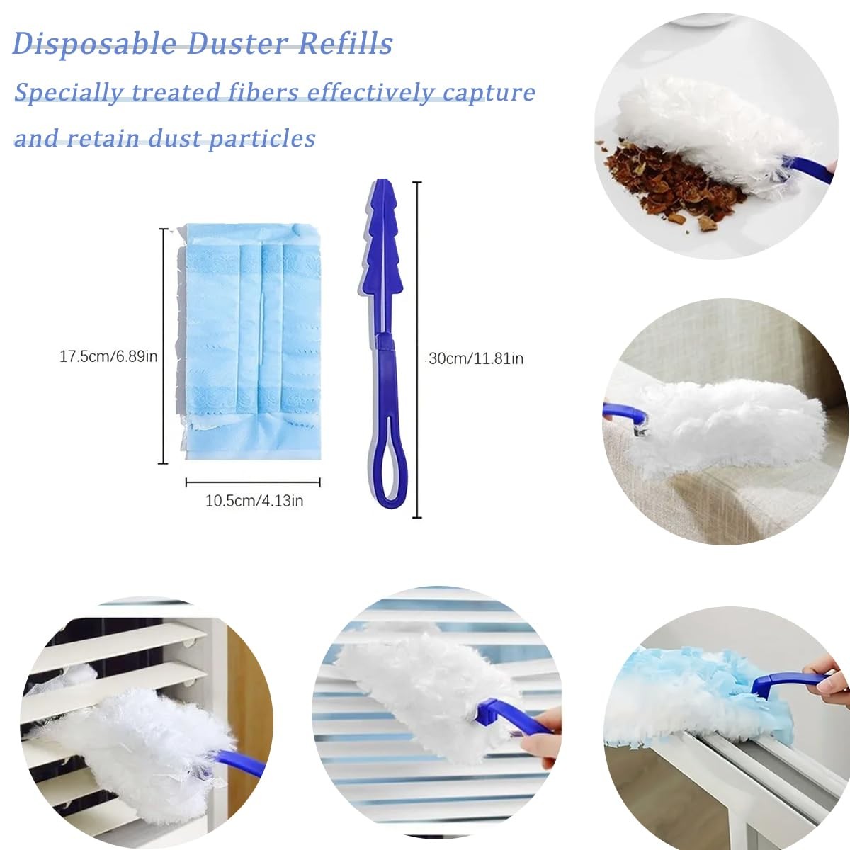 Duster Refill for Swiffer Duster Heavy Duty Disposable Multi Surface Replacement