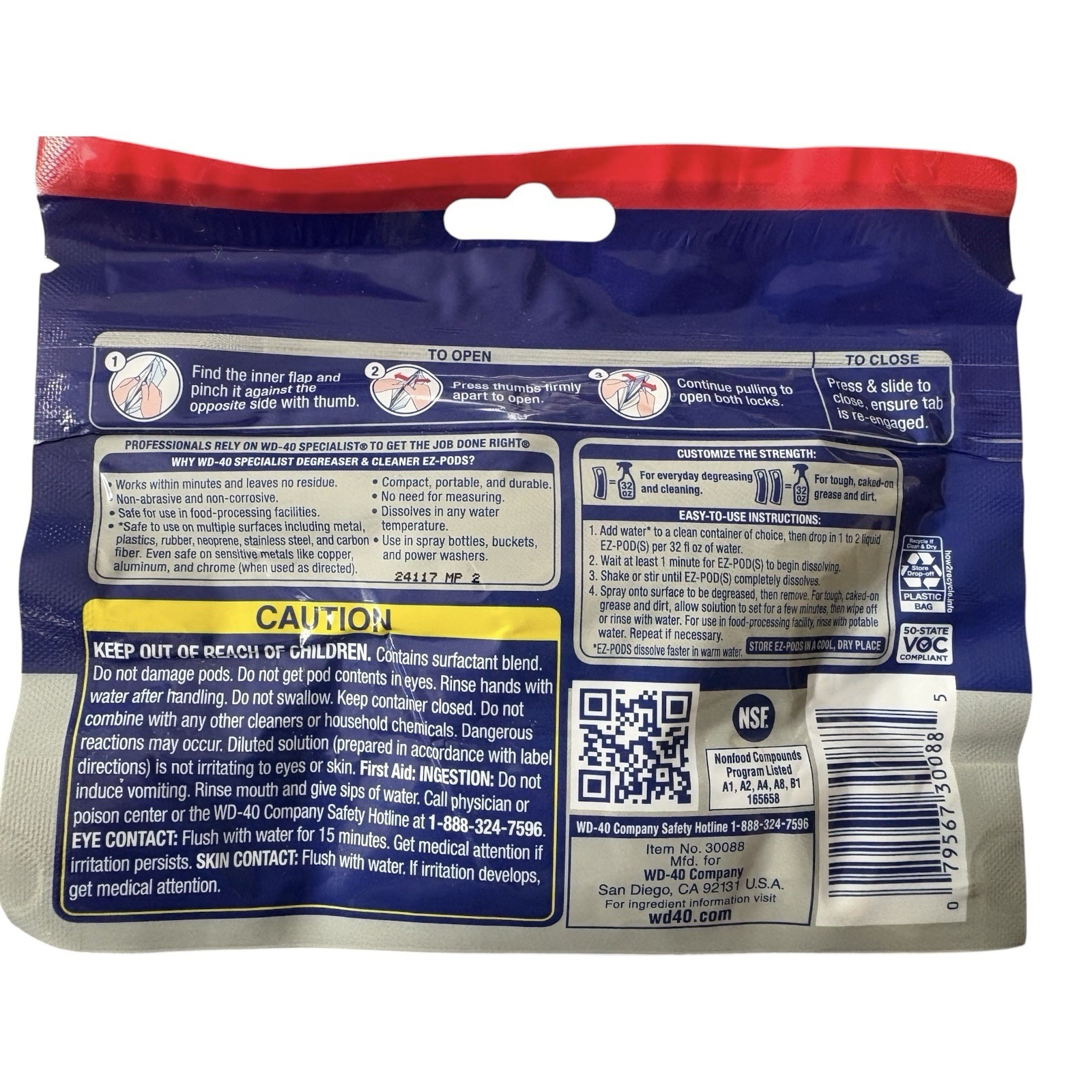 WD-40 Degreaser Cleaner EZ PODS Multi Surface Cleaning 6 PACKS x 5 = 30 TOTAL