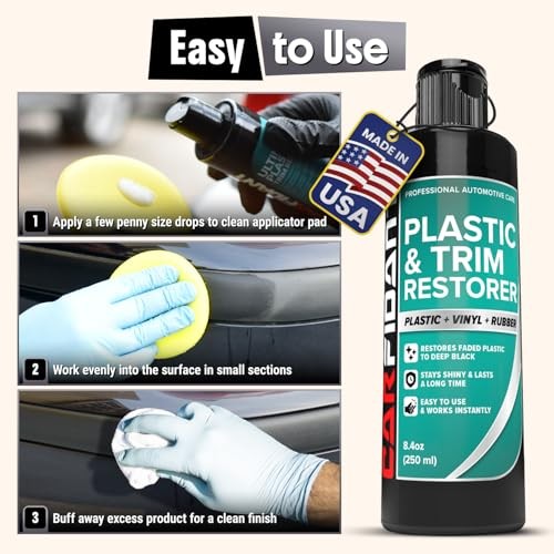 Plastic Restorer for Cars – Refreshes Faded Plastic, Plastic Restorer – 16 Oz