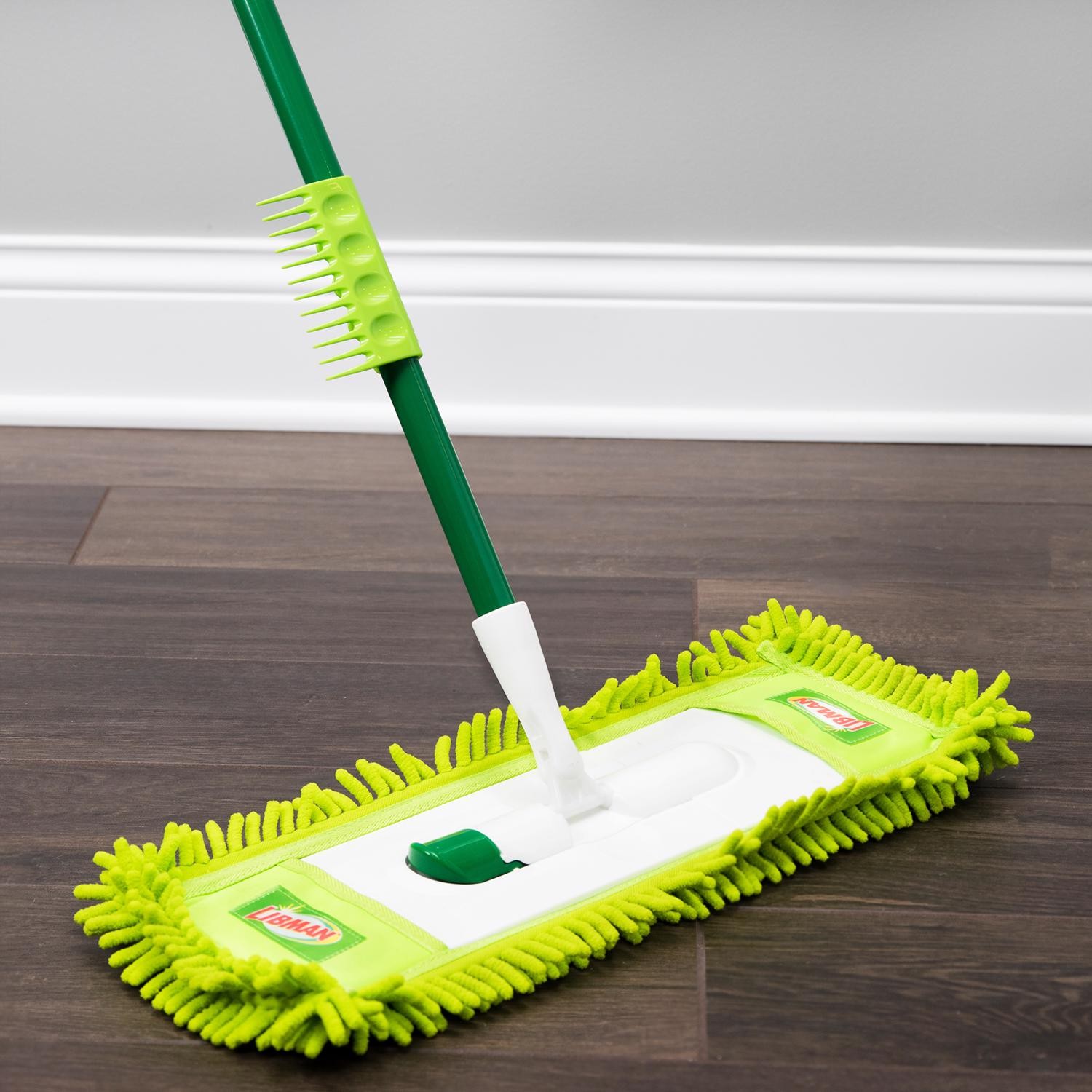 Libman 195 Microfiber Flat Removable Pad Dry Dust Mop 18-3/4 W in. (Pack of 6)