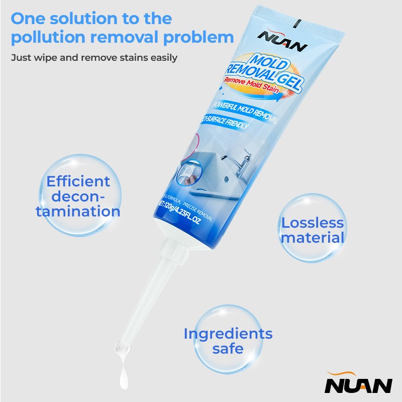 2PCS NUAN Mold Stain Remover Gel Cleaner Heavy Duty Stain Cleaner Washer Clean