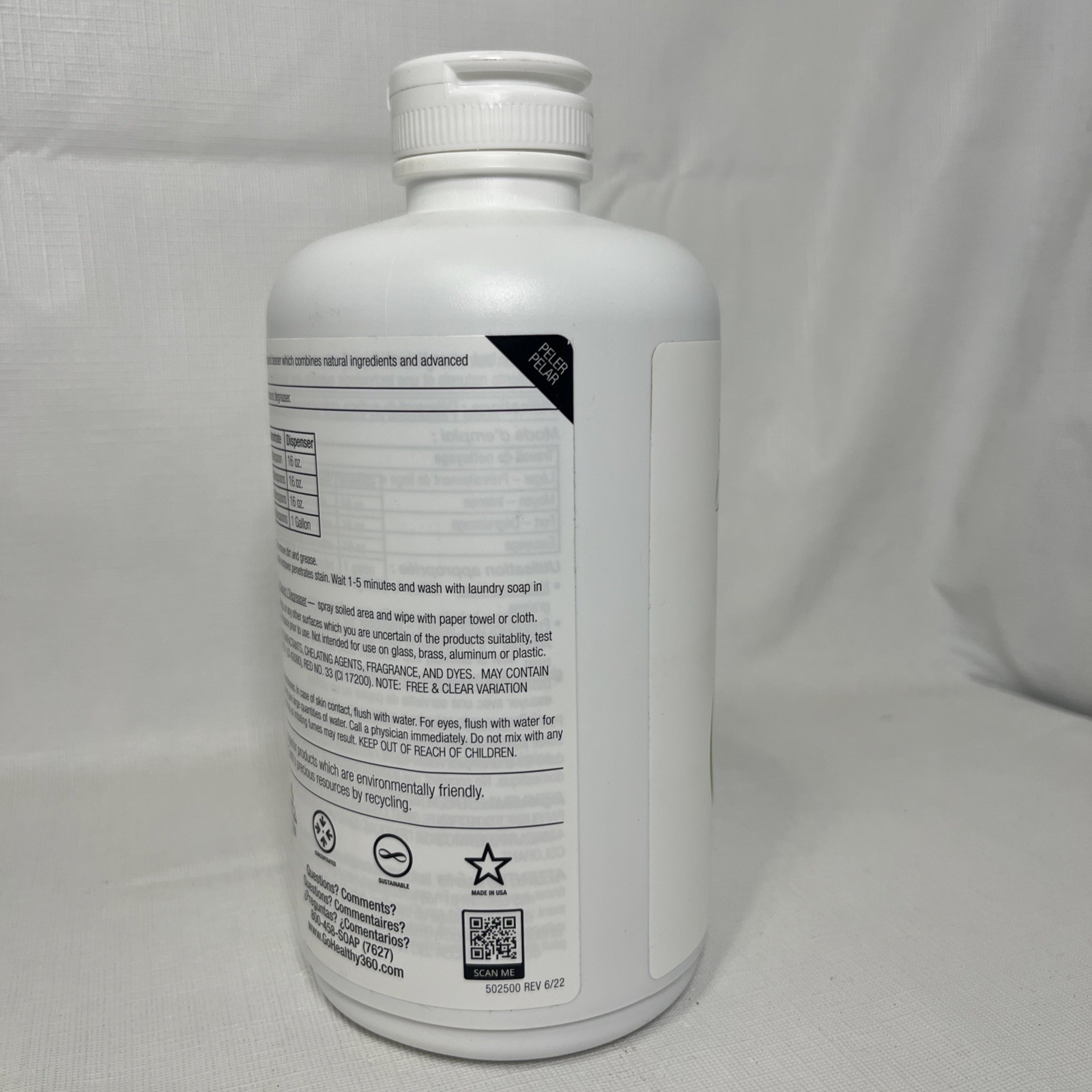Natural Visions Multipurpose Cleaner Pink Grapefruit 1 Liter SUPER CONCENTRATE