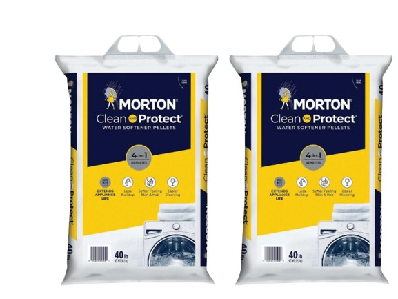 NEW 6 pack Morton Clean and Protect Water Softener Salt Pellets, 40 lb FREESHIPP