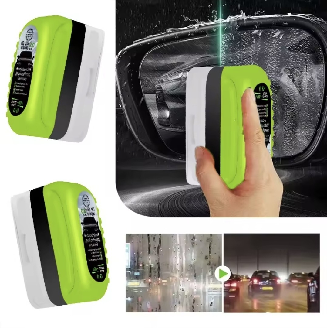 Car Glass Oil Film Remover Brush – Windshield Deep Clean Scrubber Window Cleaner