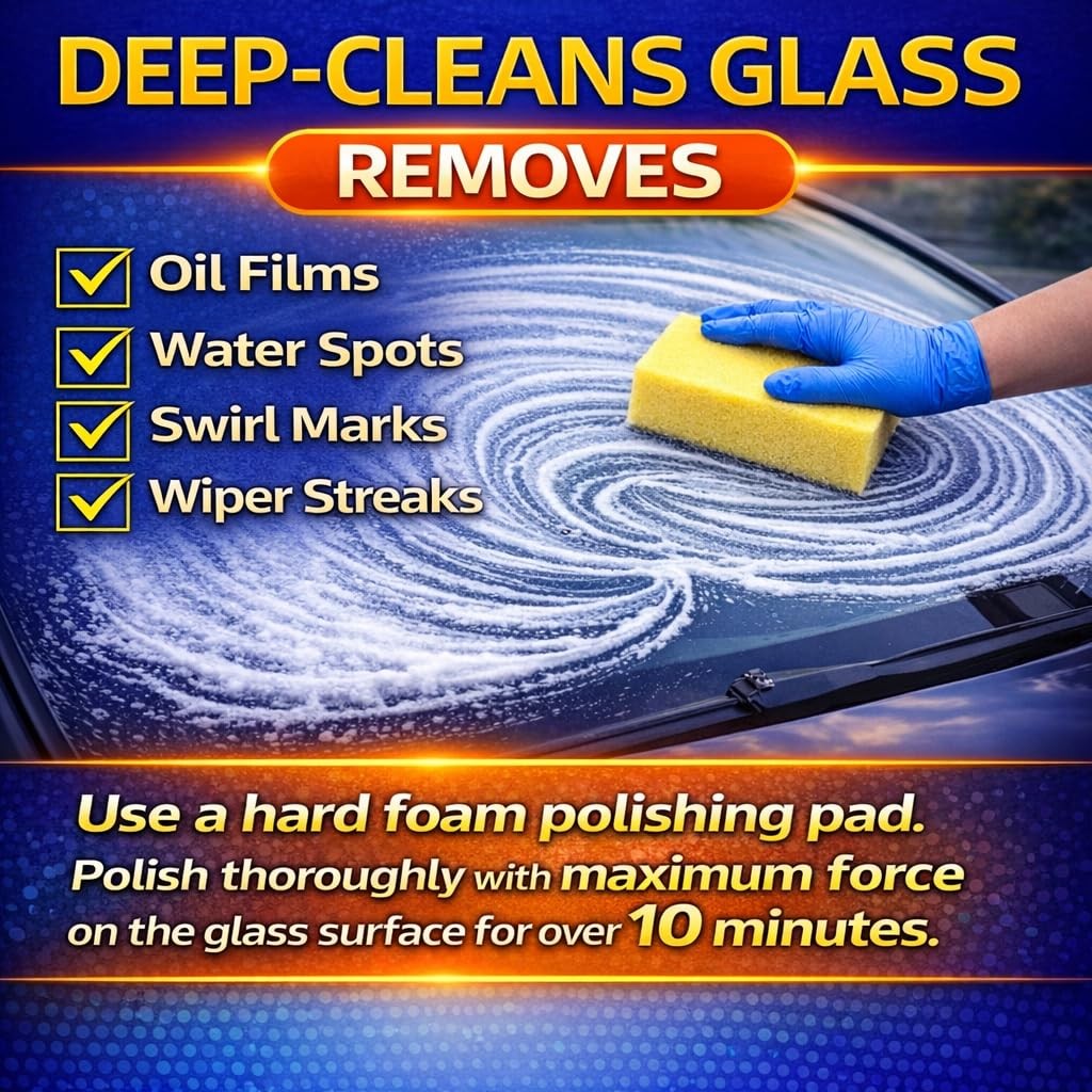 3.3oz (100ml) Cerium Oxide Glass Polishing Liquid – Deep Cleaning & Removes Wipe