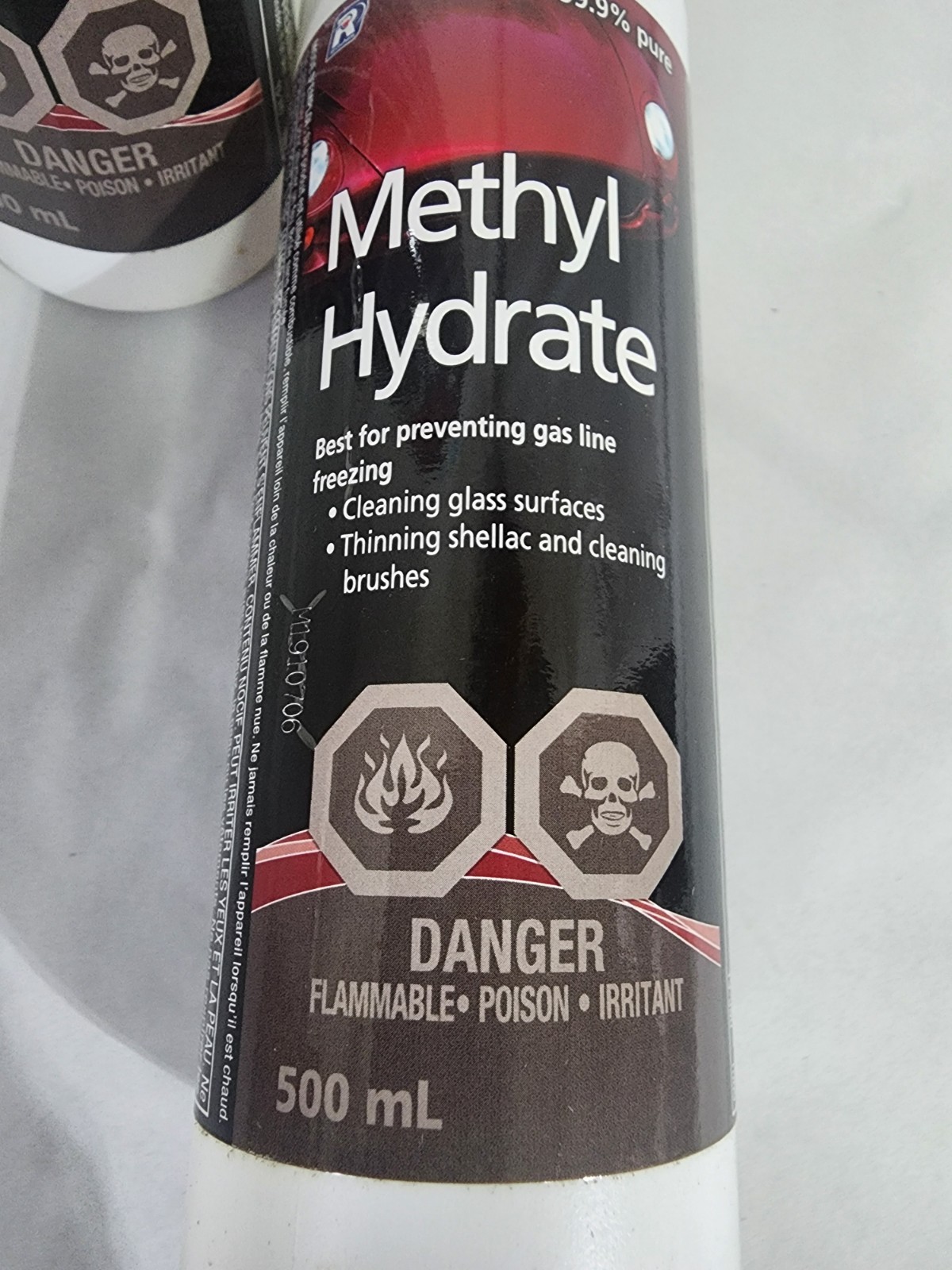 Lot of 2 Bottles- Methyl Hydrate 500ml, 16 oz