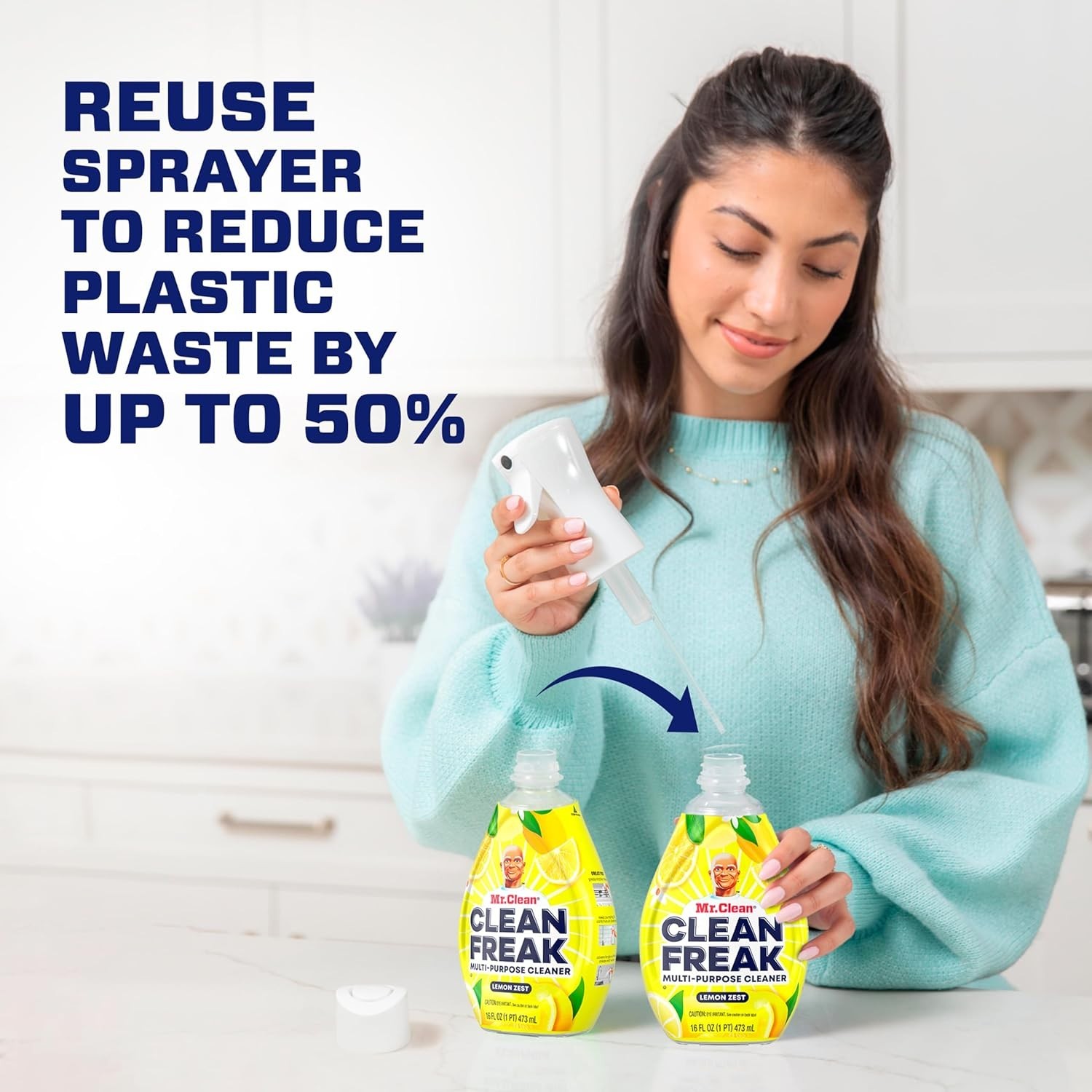 Mr Clean Clean Freak Multi Surface Cleaner Spray Lemon Zest 16 Fl Oz Pack of 4