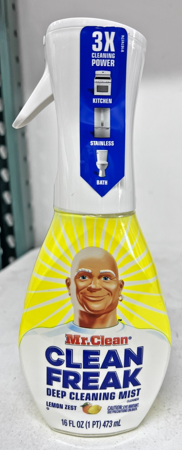 Mr. Clean Clean Freak Deep Cleaning Mist Spray Lemon Zest Scent 16 Oz