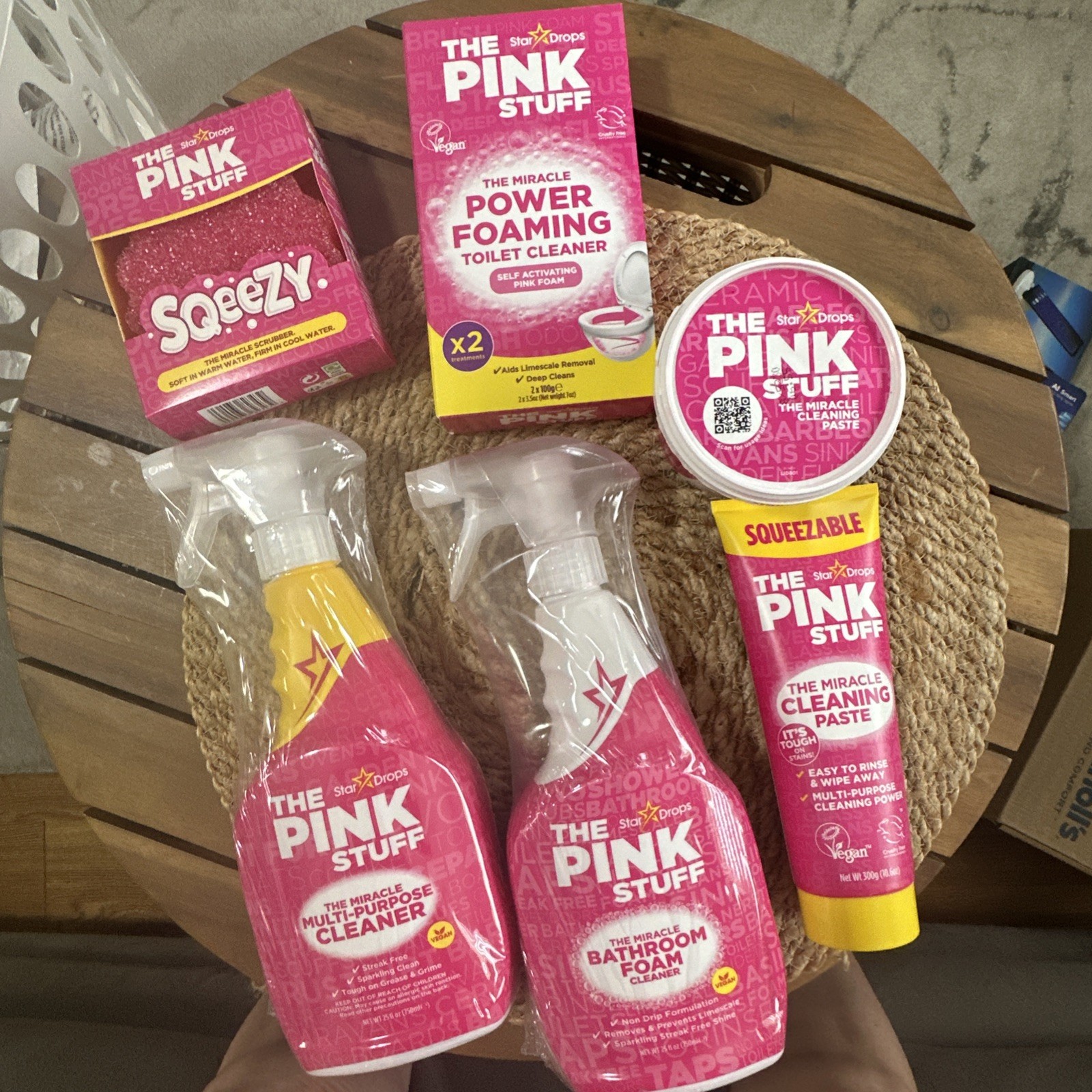 Bundle The Pink Stuff Miracle Squeezable Pack 6 Bathroom Stuff ToiletFoam Paste