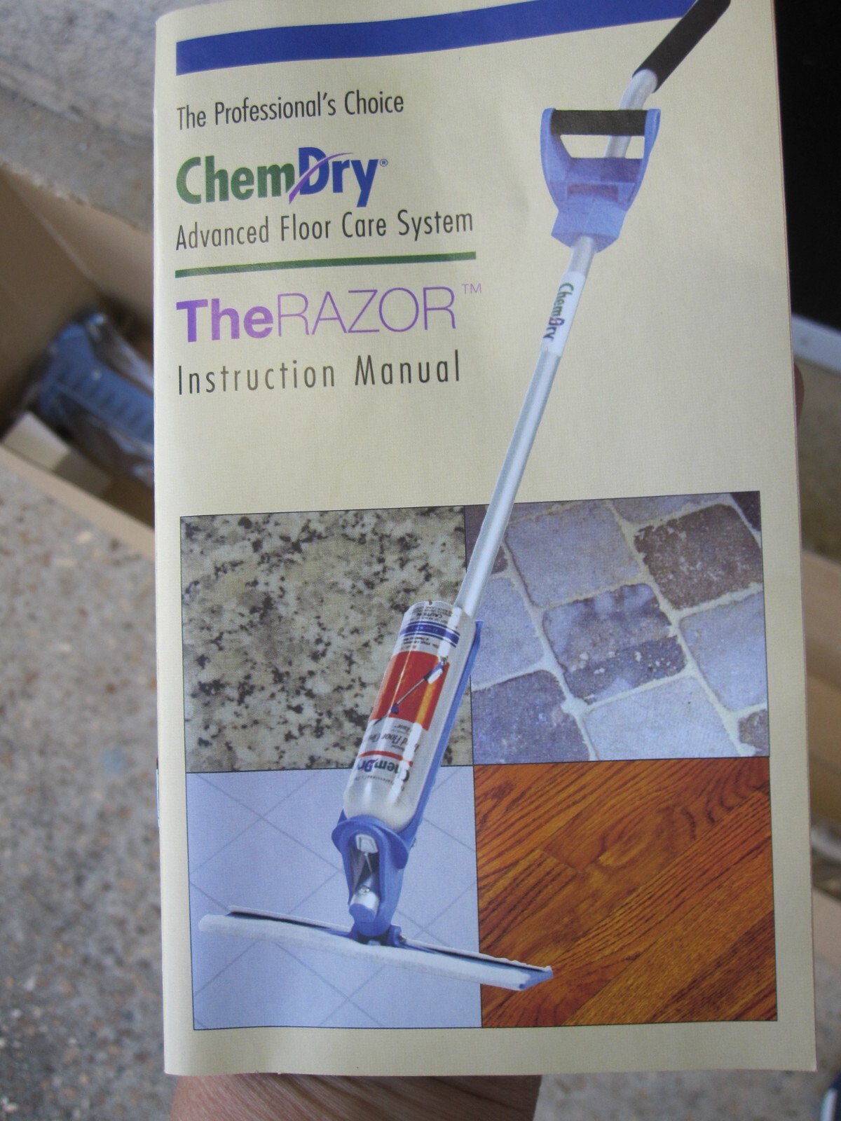 THE RAZOR, CHEM DRY ADVANCED FLOOR CARE SYSTEM (NEW)