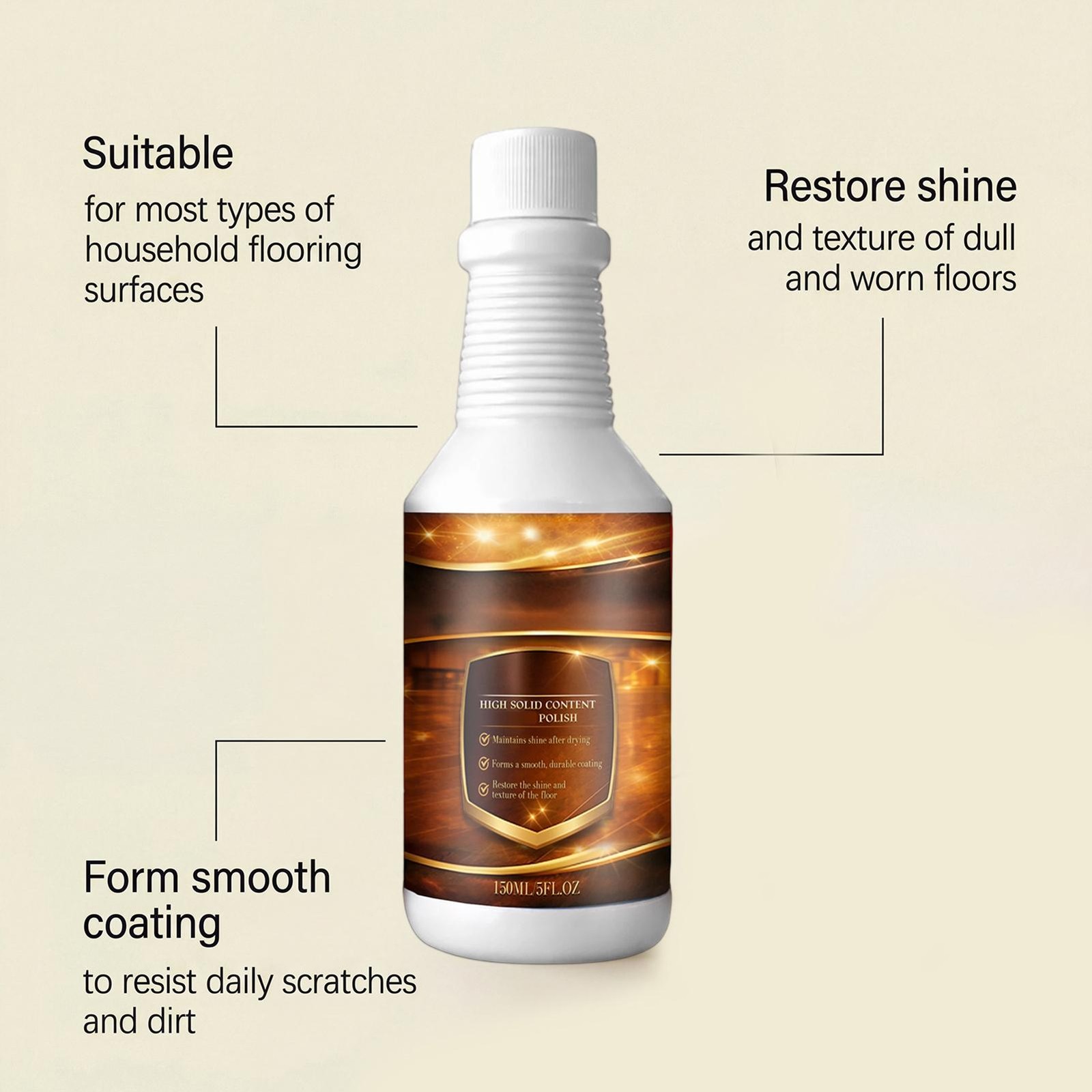 150ML Floorrevive Wood Floor Restorer, Purevive Floor Restore, Floor Polish