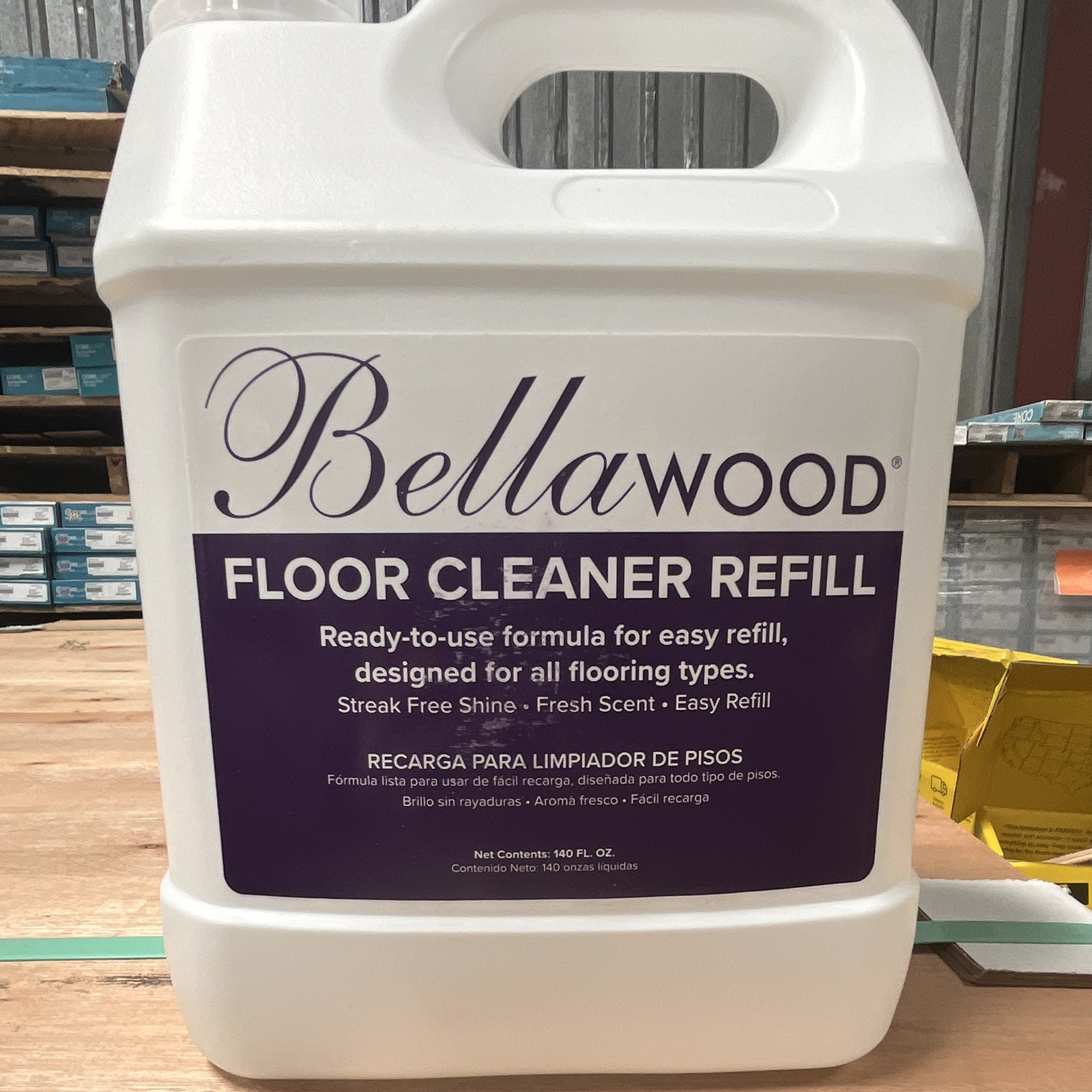 Bellawood Floor Cleaner Refill Ready-to-Use Streak Free Shine Fresh 140 oz