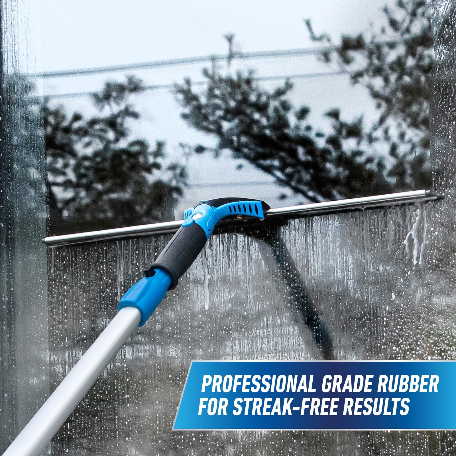 18-Inch Professional Swivel Squeegee for Home Glass Window Cleaning