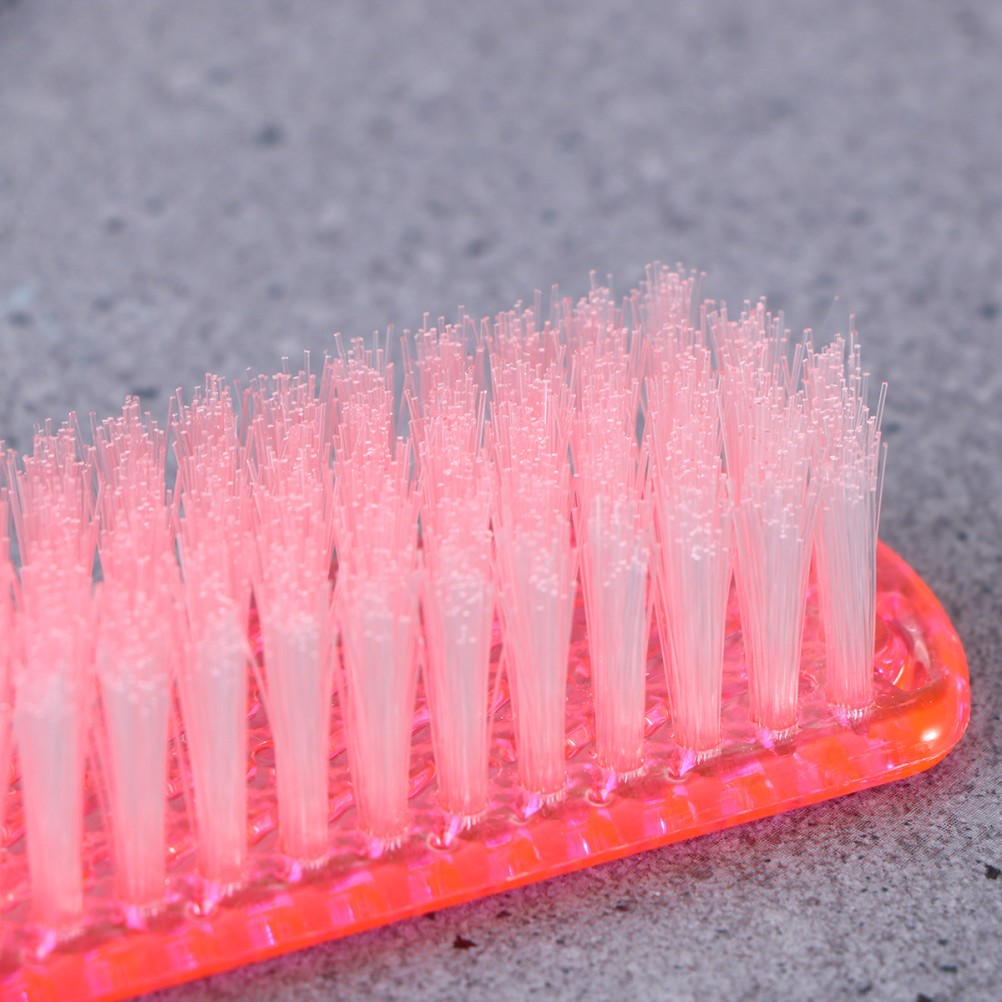 4Pcs Plastic Cleaning Brush with Easy Grip Handle for Shoes Clothes and Home Use