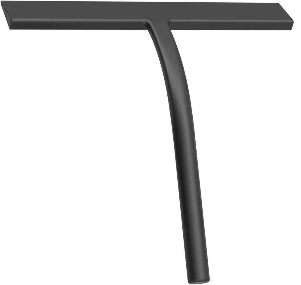 Matte Black Silicone Shower Squeegee Streak Free Glass Bathroom Cleaner