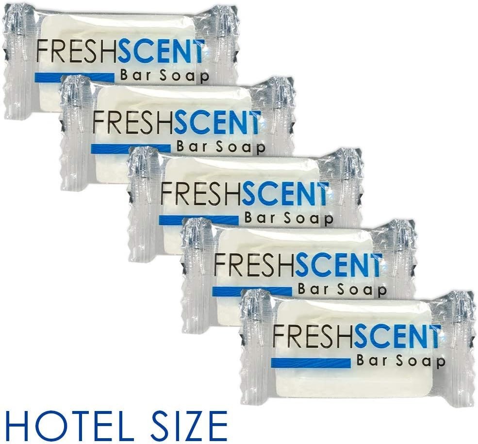 0.5 oz Bar Soap [100 Pack] Hotel Travel Size, Individually Wrapped, Vegetable