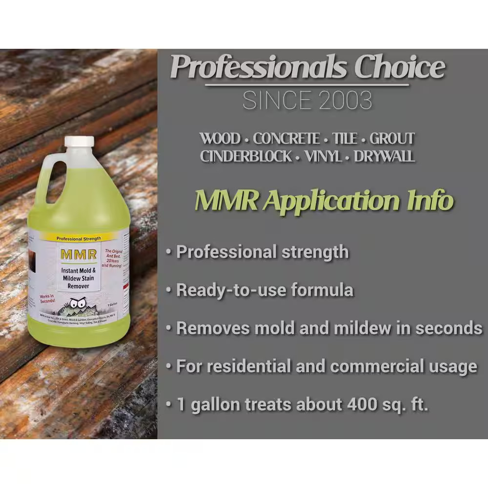 Professional 1-Gal. Instant Mold and Mildew Stain Remover