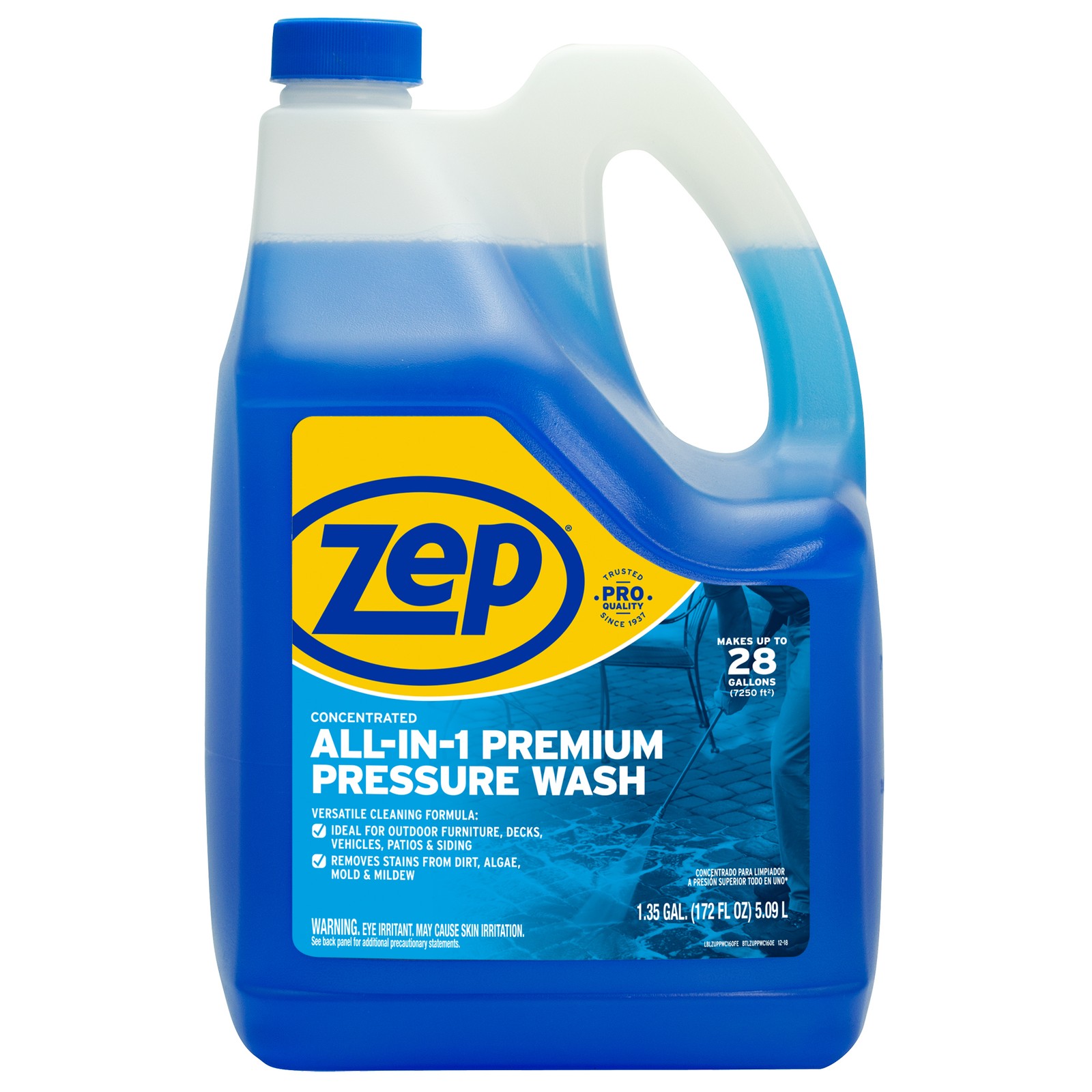 Zep Concentrated All-In-1 Premium Pressure Wash Cleaner – 160 ounce (Pack of 2)