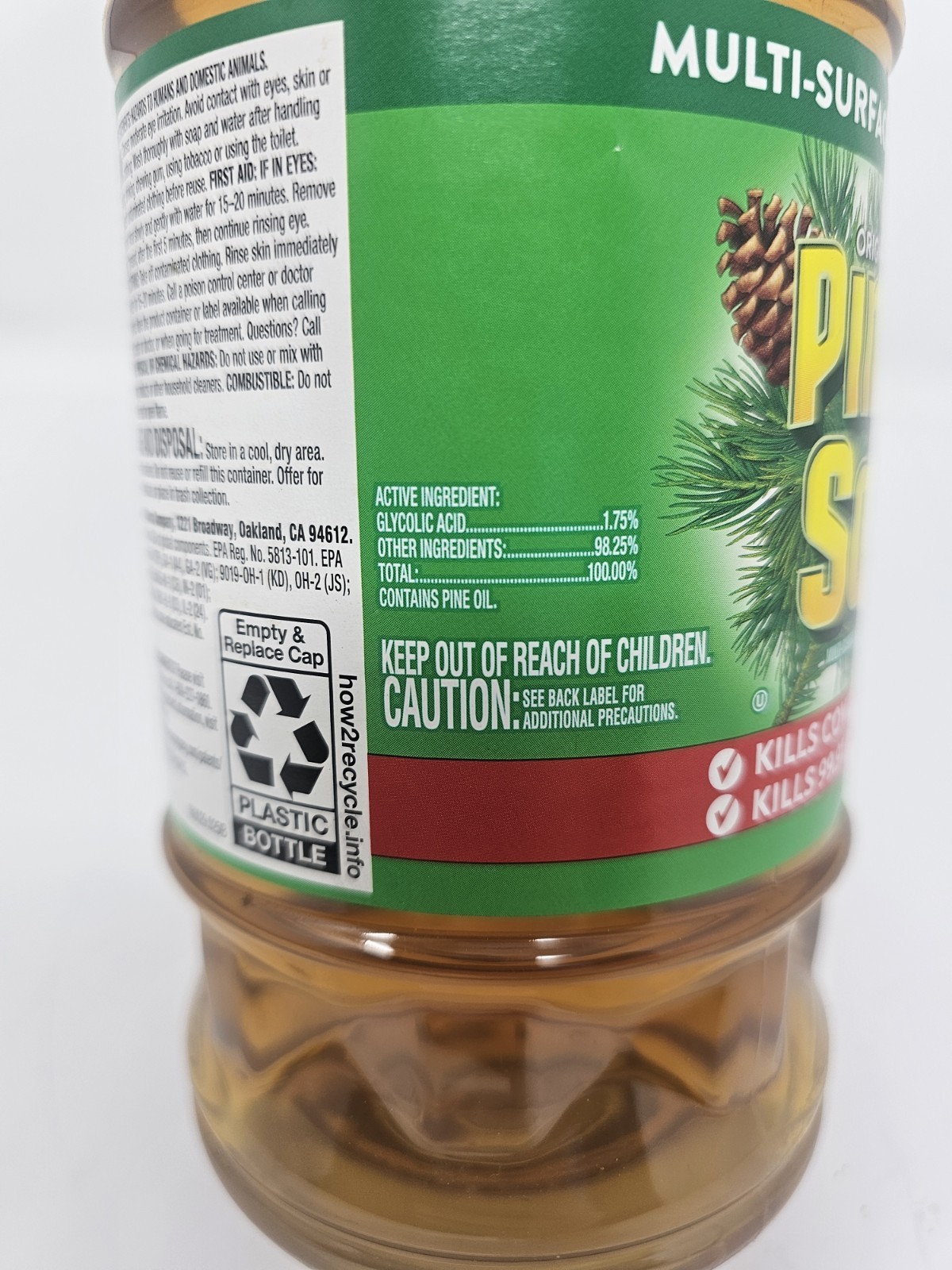 (1) 40 oz Pine Sol ORIGINAL Formula w/ PINE OIL Glycolic Acid Cleaner