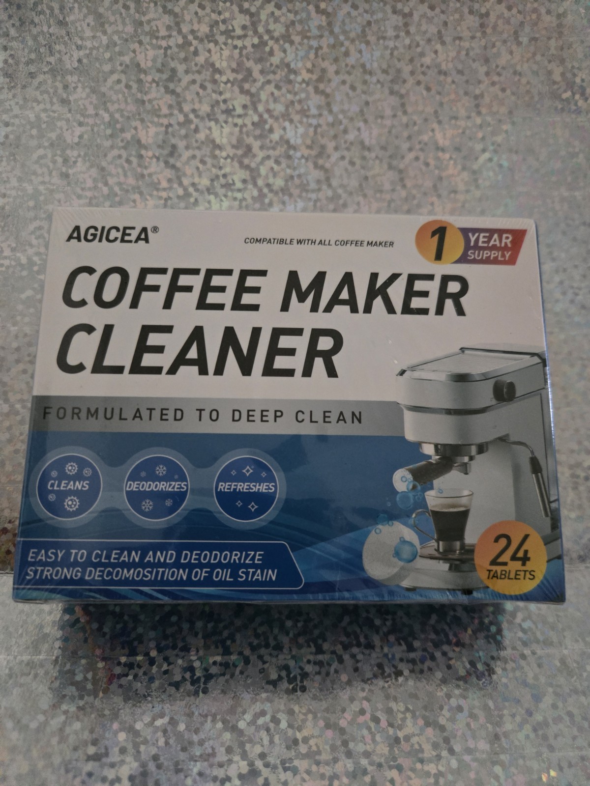Coffee Maker Deep Cleaner 24 Tablets 1 Year Supply