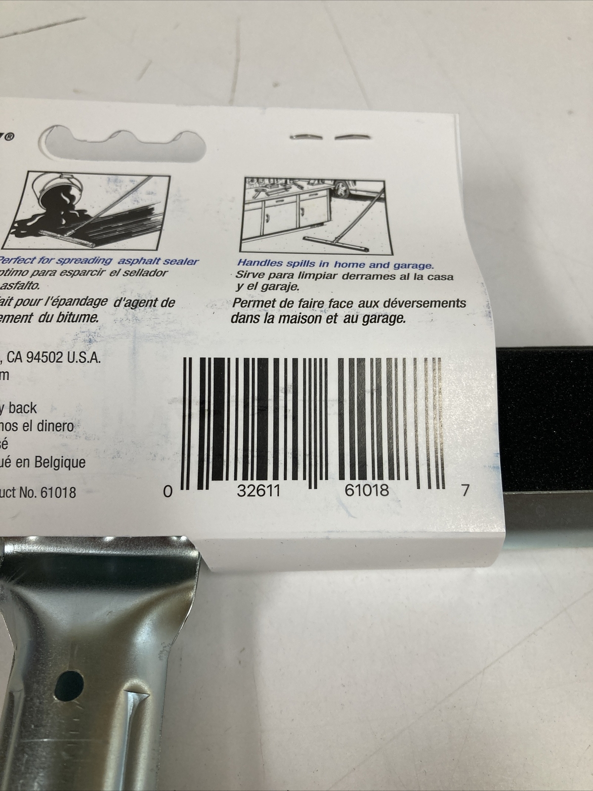 New Ettore 61018 Wipen Dry Floor Squeegee 18-Inch Black