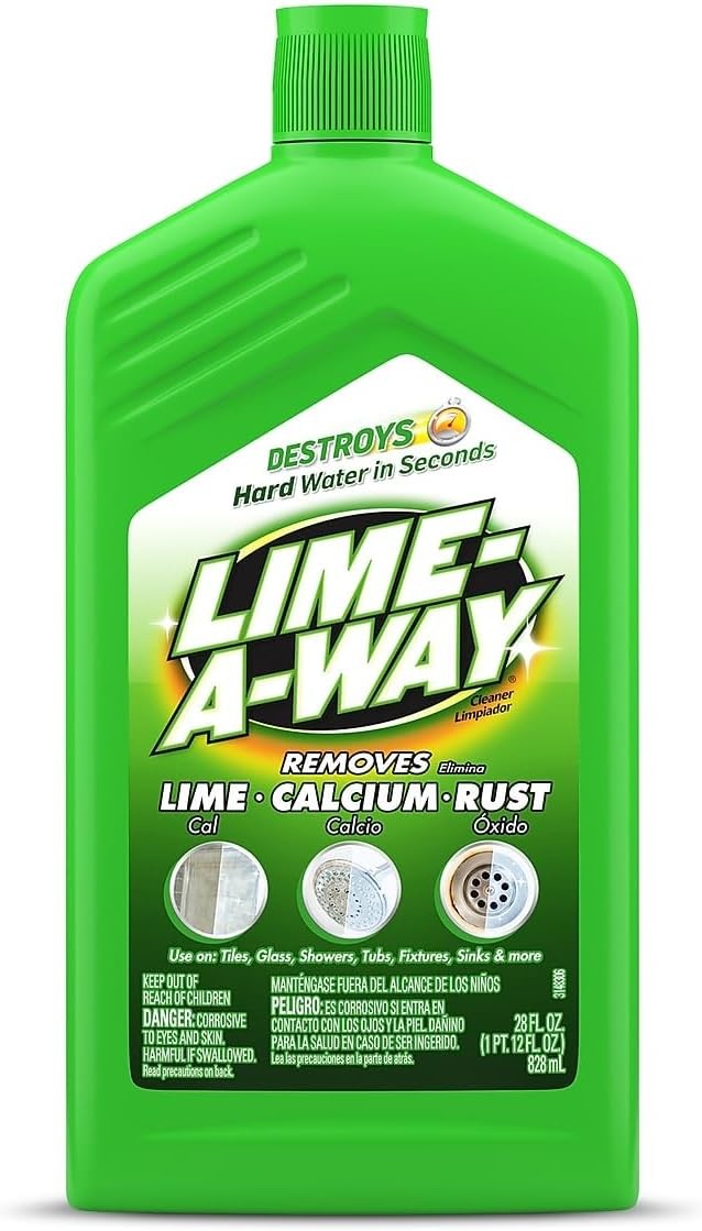 Hard Water Stain Remover Liquid, Removes Lime, Calcium & Rust